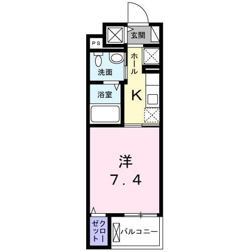 Ｃｅｎｔｒａｌ　Ｇｒａｃｅ　Ｋ 4階の間取り 1