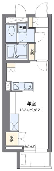 レオネクストアルバーロ原宿 2階の間取り 1