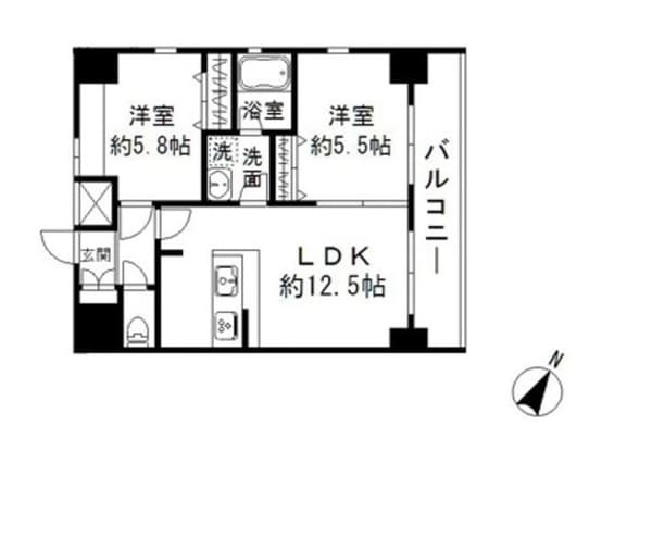 エレンシアＫ小岩 10階の間取り 1