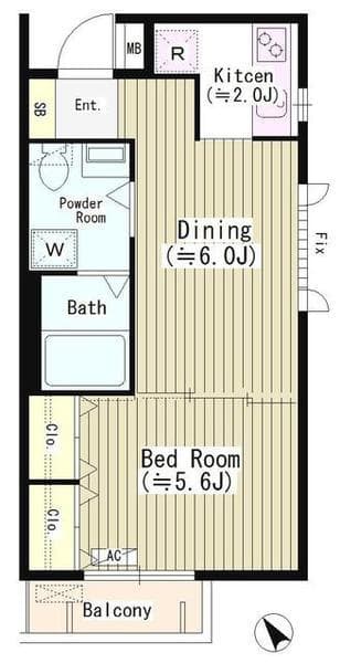 パーク西小山 3階の間取り 1