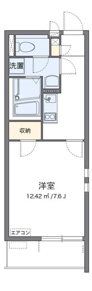 クレイノラポステ一ツ家 1階の間取り 1