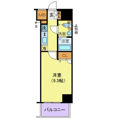 ジェノヴィア新宿グリーンヴェール 6階の間取り 1