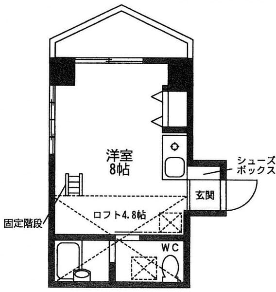 アベゼ住吉 6階の間取り 1