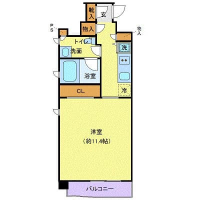 ニューシティアパートメンツ亀戸 3階の間取り 1