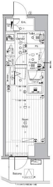 PREMIUMCUBE池袋要町 10階の間取り 1