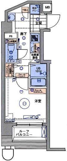 ブライズ高井戸 703の間取り 1