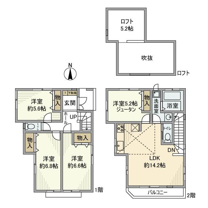 奥戸戸建 1階の間取り 1