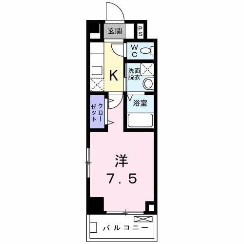 ＡＲＡＳＡＩ．Ｋ．Ａ 3階の間取り 1