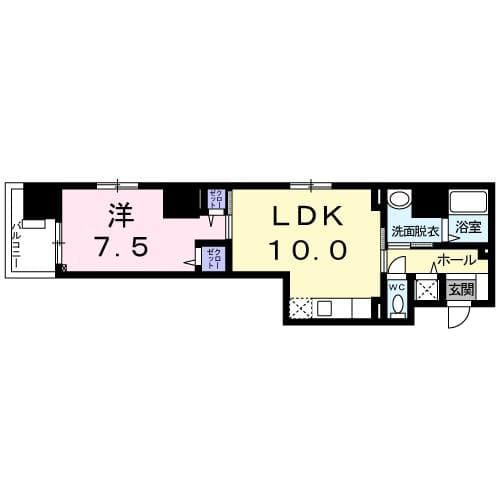 メゾン　ＴＭＤ 4階の間取り 1