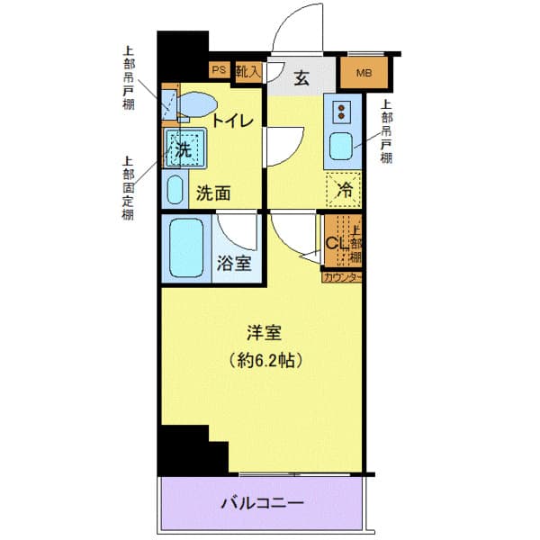 クレヴィスタ綾瀬 6階の間取り 1