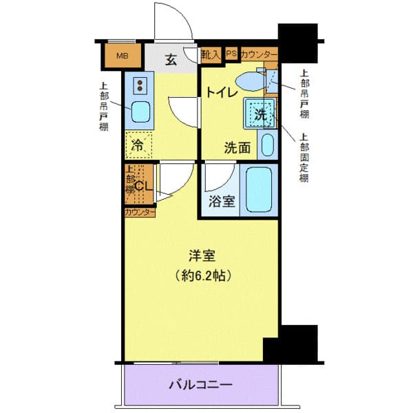 クレヴィスタ綾瀬 8階の間取り 1