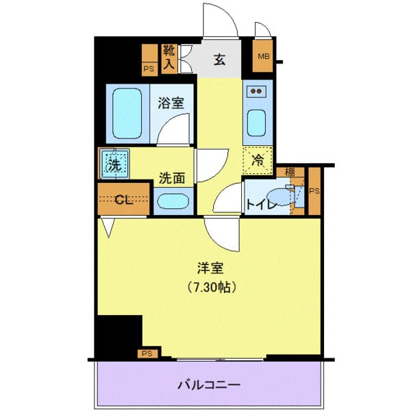 LEXE浅草 4階の間取り 1