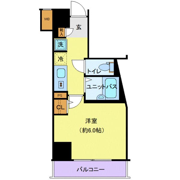 ベルシード品川西大井 9階の間取り 1