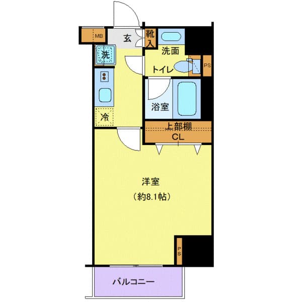 ガリシア平和島 3階の間取り 1