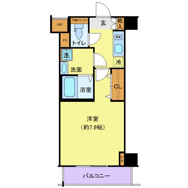 ジェノヴィア田端Ⅲグリーンヴェール 2階の間取り 1