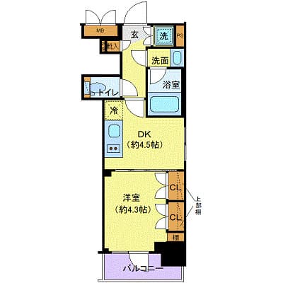 RELUXIA本所吾妻橋 3階の間取り 1