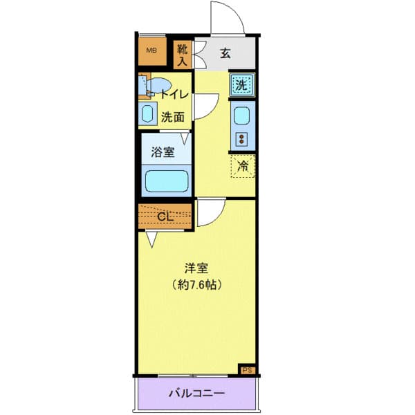 クレヴィスタ練馬武蔵関 1階の間取り 1