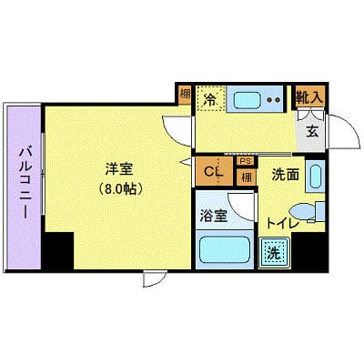 ドエル中野富士見町 4階の間取り 1