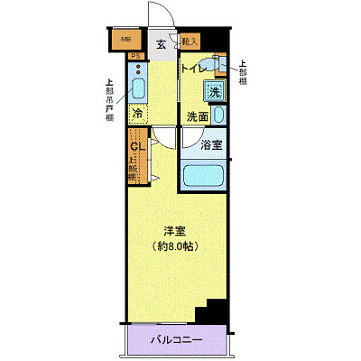 クレヴィスタ西馬込 1階の間取り 1