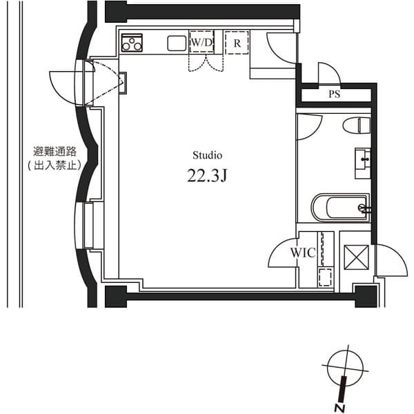 HUNDRED STAY RESIDENCE 5階の間取り 1