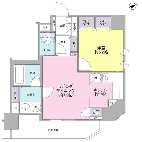 サンピエス大森 2階の間取り 1