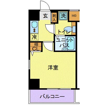 クレアシオン後楽園 2階の間取り 1