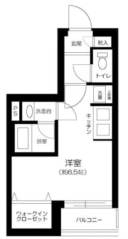 西大井駅 徒歩5分 マンション 3階の間取り 1