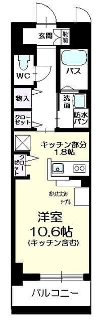 グラン　パール 4階の間取り 1