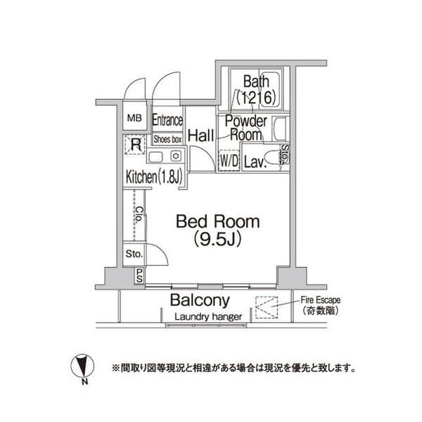 コンフォリア赤羽岩淵 2階の間取り 1