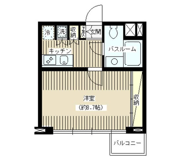 ＪＯＹＣＥ広尾 2階の間取り 1