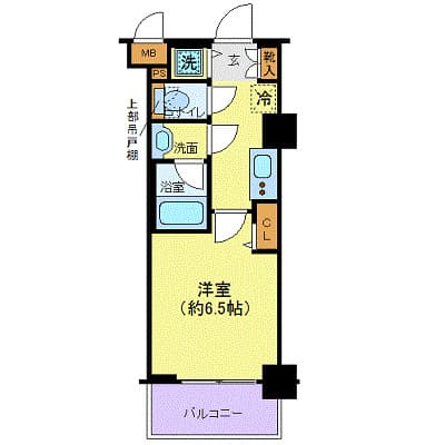 パレステュディオ白金高輪 3階の間取り 1