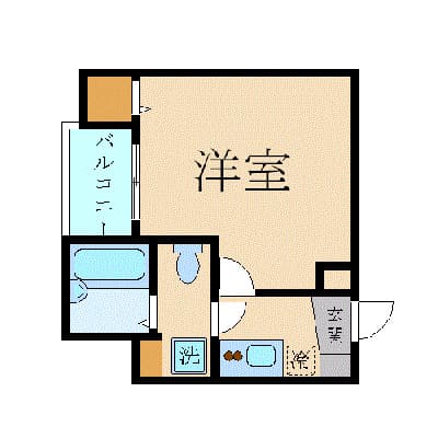 スカイコート日本橋第3 10階の間取り 1