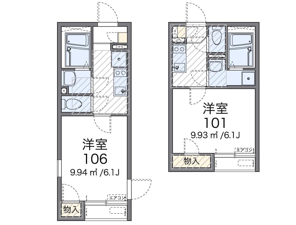 レオネクストエステート西尾久 2階の間取り 1