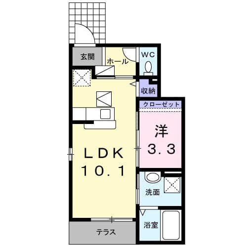 ヴィオーラ　ルーチェ 1階の間取り 1