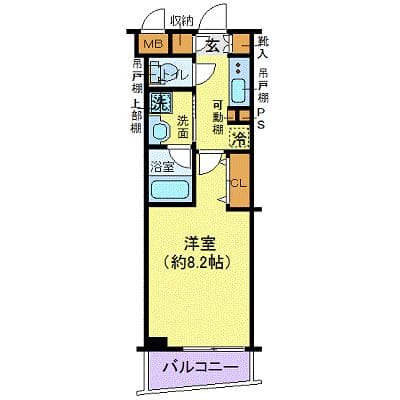 クレイシア祐天寺 3階の間取り 1