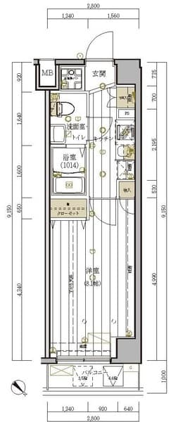 グロース板橋本町 5階の間取り 1