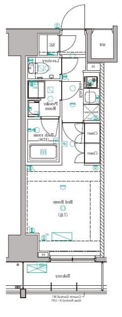 DIPS赤羽RESIDENCE 11階の間取り 1