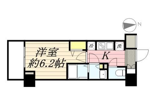 N-stage Hachioji Ⅱ 8階の間取り 1