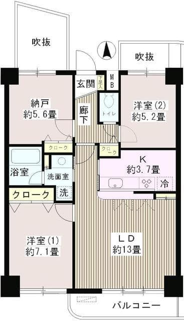 サンハイム 8階の間取り 1