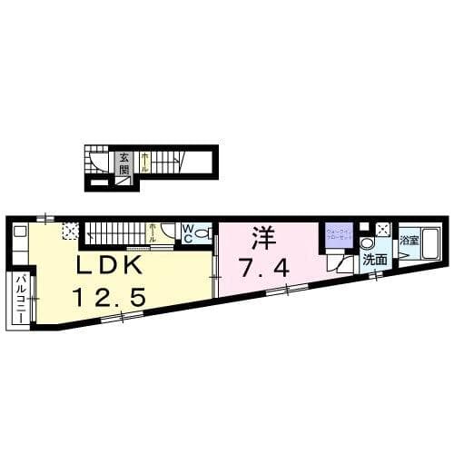 メゾンみのりⅠ 2階の間取り 1