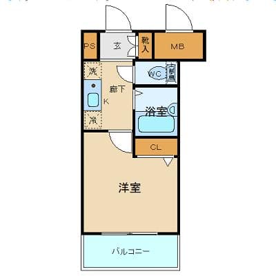 メインステージ銀座 11階の間取り 1