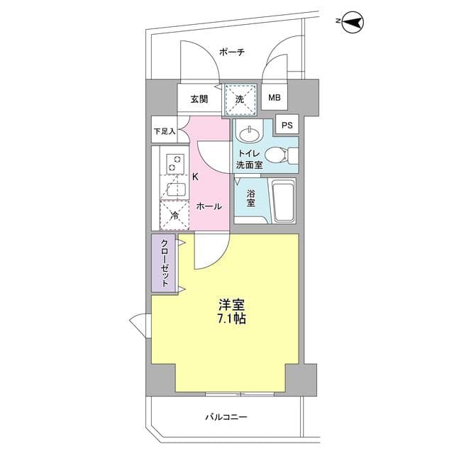 フィオリトゥーラ三軒茶屋ステーションフロント 4階の間取り 1