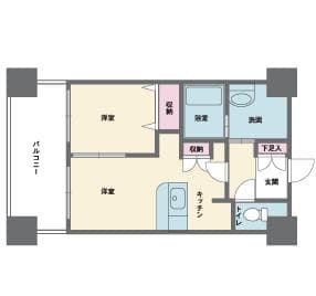 ＨＦ西新宿レジデンスＷＥＳＴ 9階の間取り 1