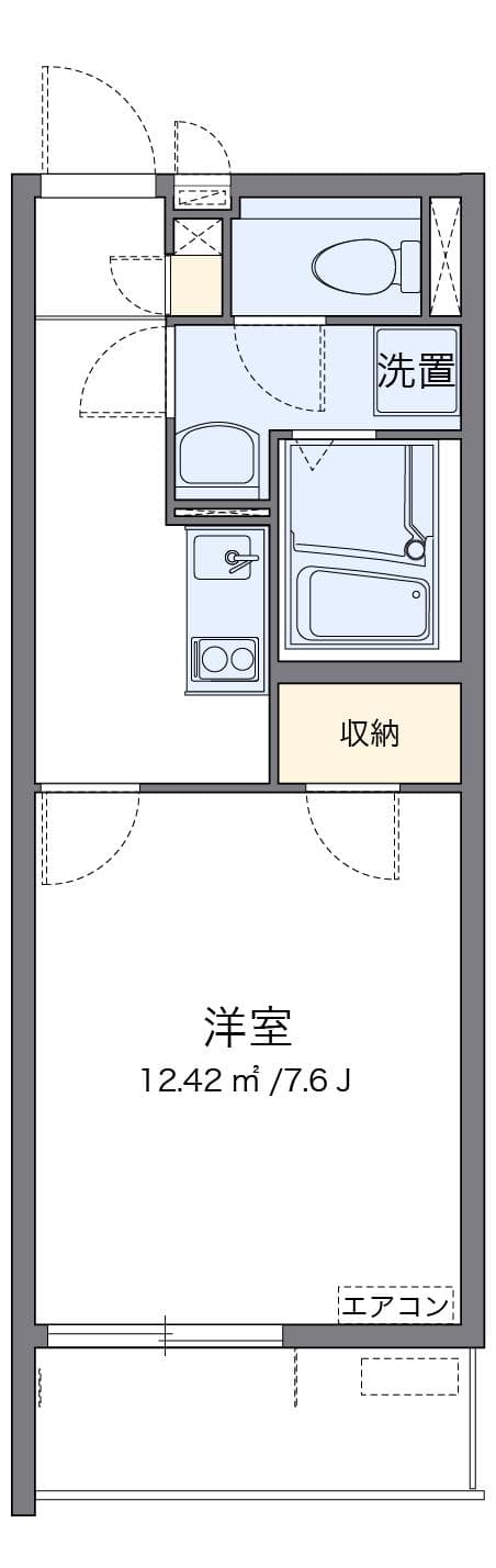 レオネクストカサ　フェリス 1階の間取り 1