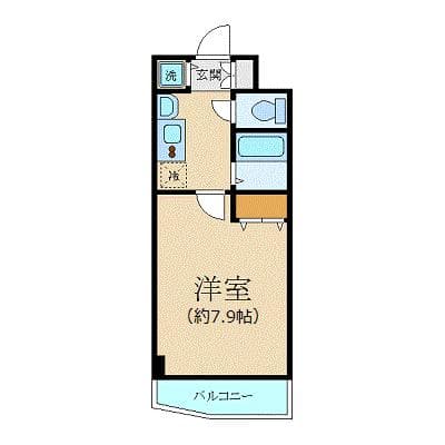 プレサンス新宿御苑前アルティメット 7階の間取り 1