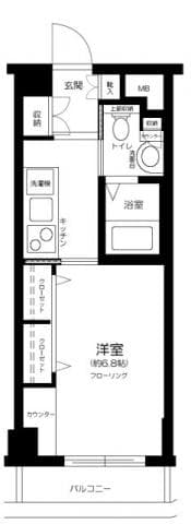 千駄ケ谷駅 徒歩5分 マンション 3階の間取り 1