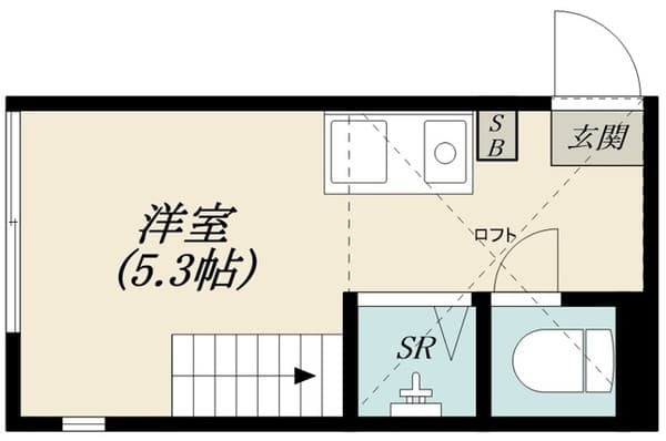 アレンデール西落合 2階の間取り 1