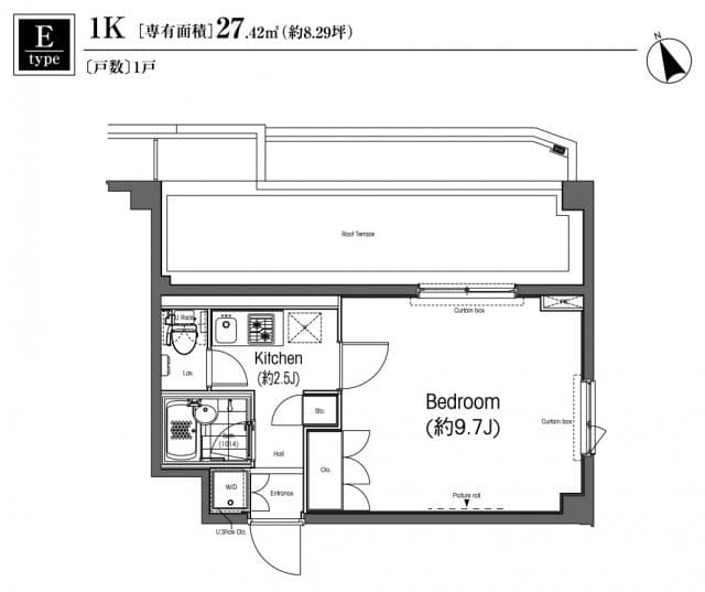 プライムアーバン大塚 4階の間取り 1