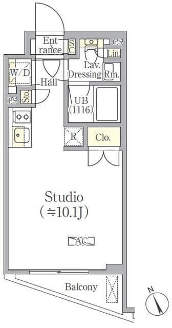 OZIO西荻窪II 3階の間取り 1