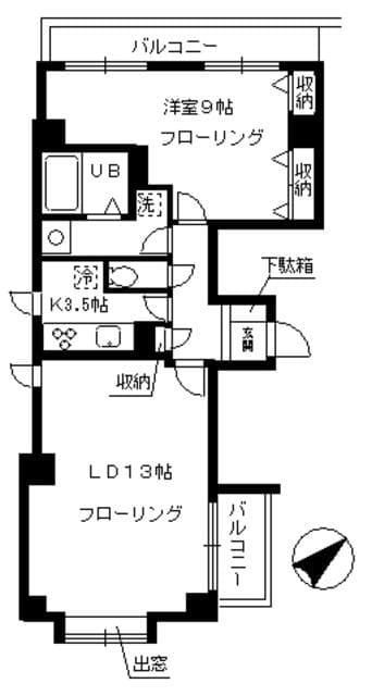 アリス館 4階の間取り 1